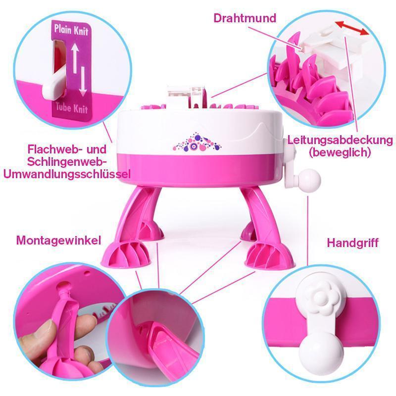 Blaudonau- Strickmaschine Diy Manual Toys für Kinder