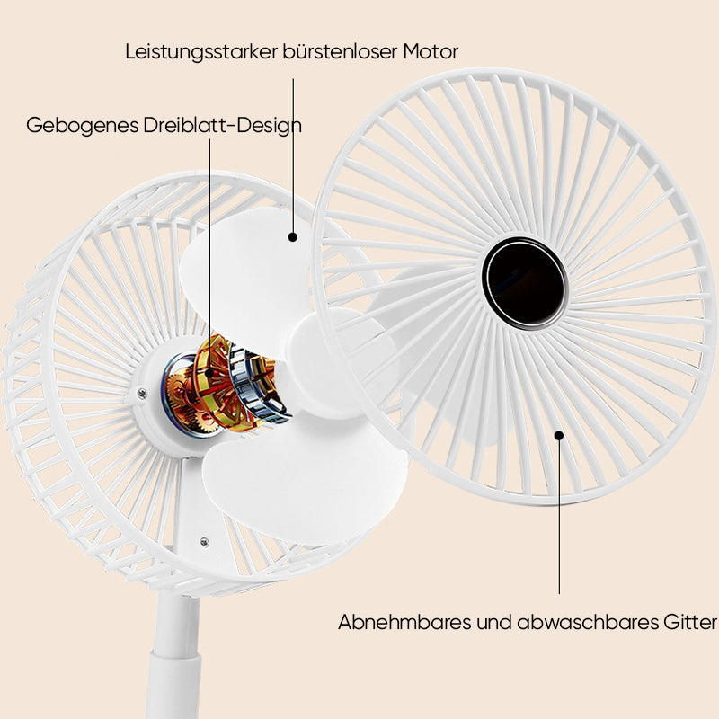 Blaudonau- Teleskop-Klappventilator