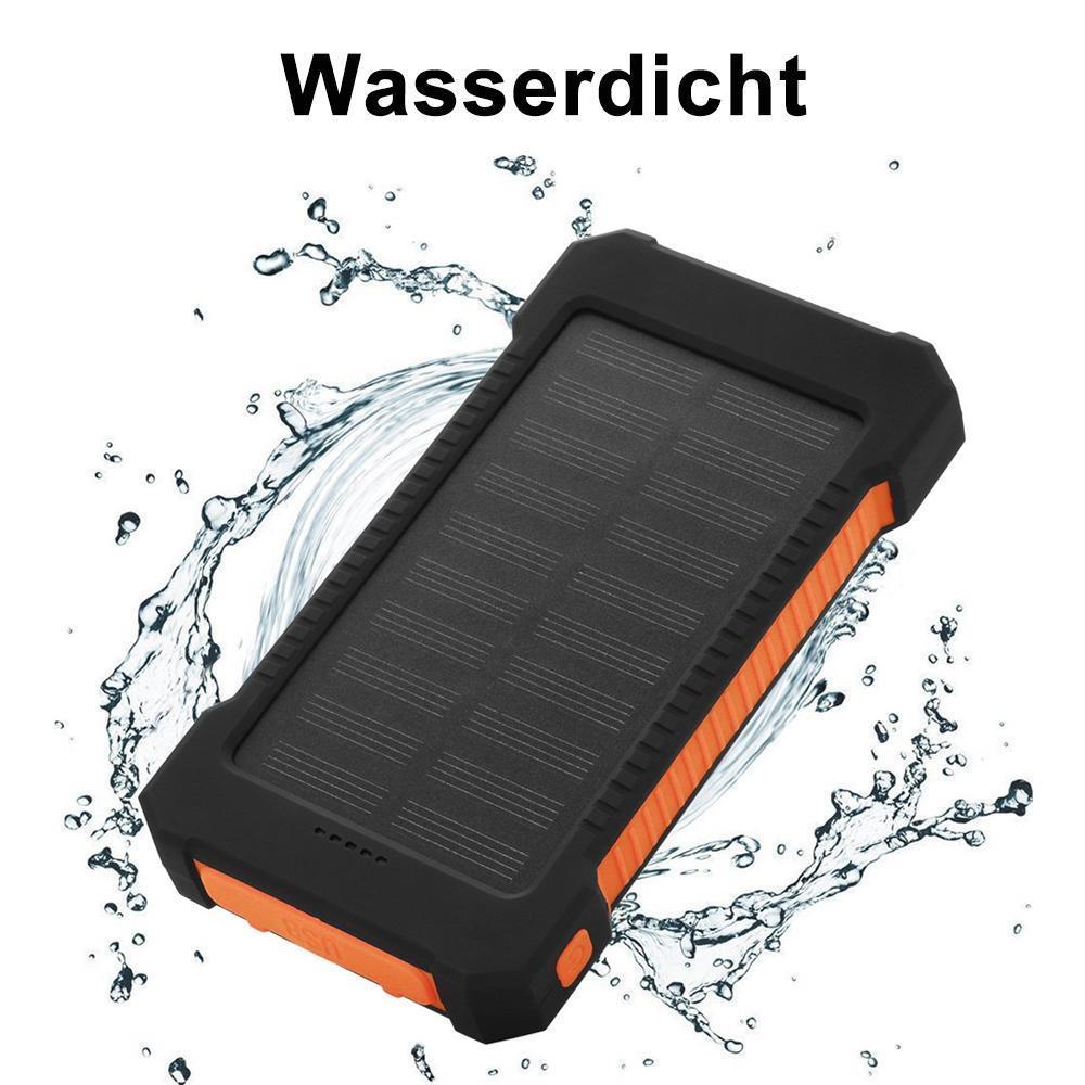 Blaudonau- Wasserdichte Solarenergiebank mit Taschenlampe