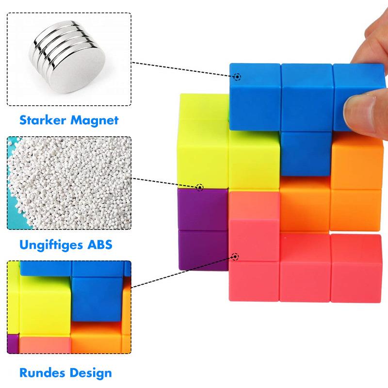 Blaudonau- 3D Magnetische Würfel Bausteine