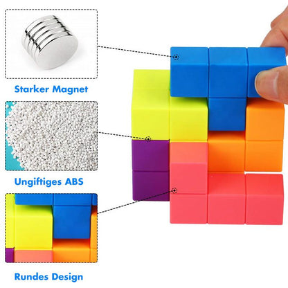 Blaudonau- 3D Magnetische Würfel Bausteine