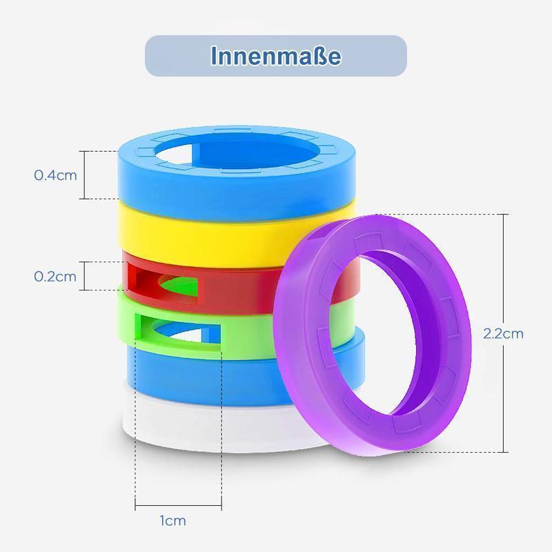 Blaudonau- Mehrfarbige Silikon Schlüsselkappen Satz