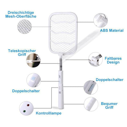 Blaudonau- Teleskopische elektrische Mückenklatsche