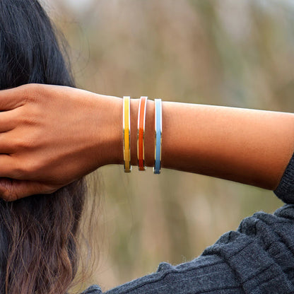 Blaudonau- Buntes Armband aus Edelstahl