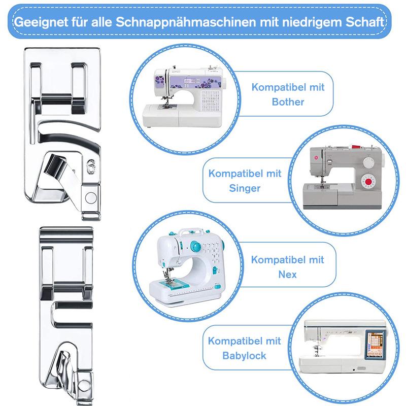 Blaudonau- Schmaler gerollter Saumfuß