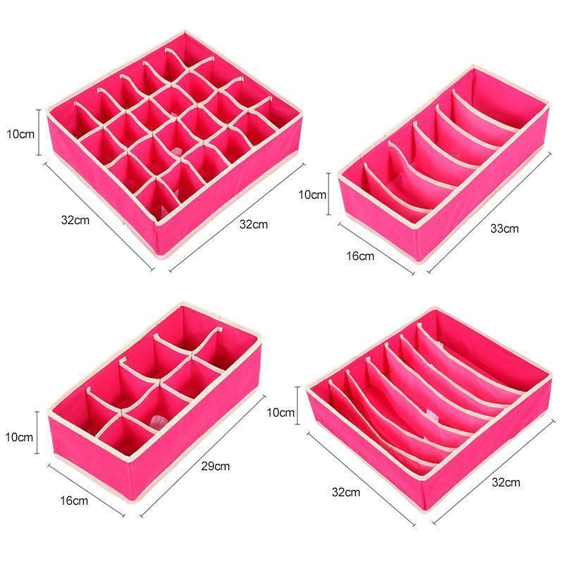 Blaudonau- Faltbarer Kleiderschrank Unterwäsche Organizer (4 Stk im Set)