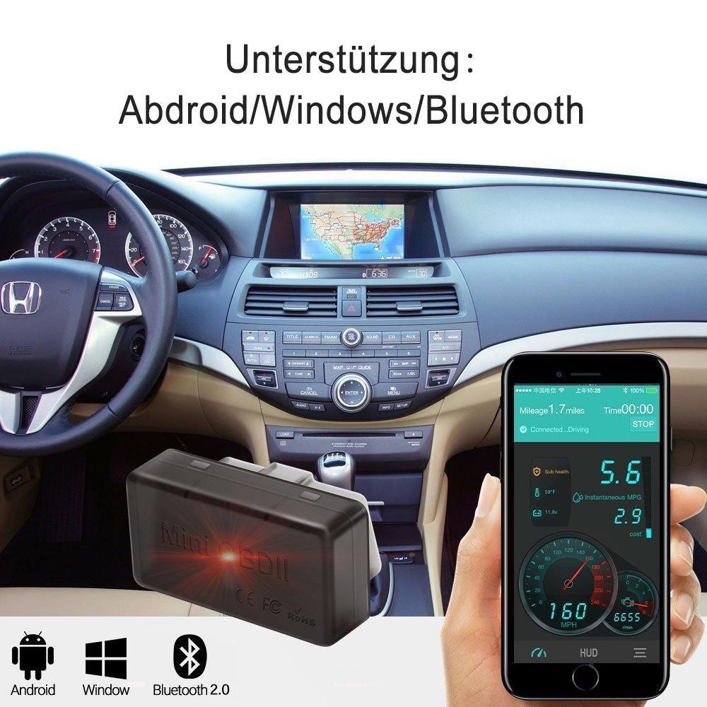 Blaudonau- TrueBlue Car Doctor super mini OBD2 elm327 Bluetooth-Detektor