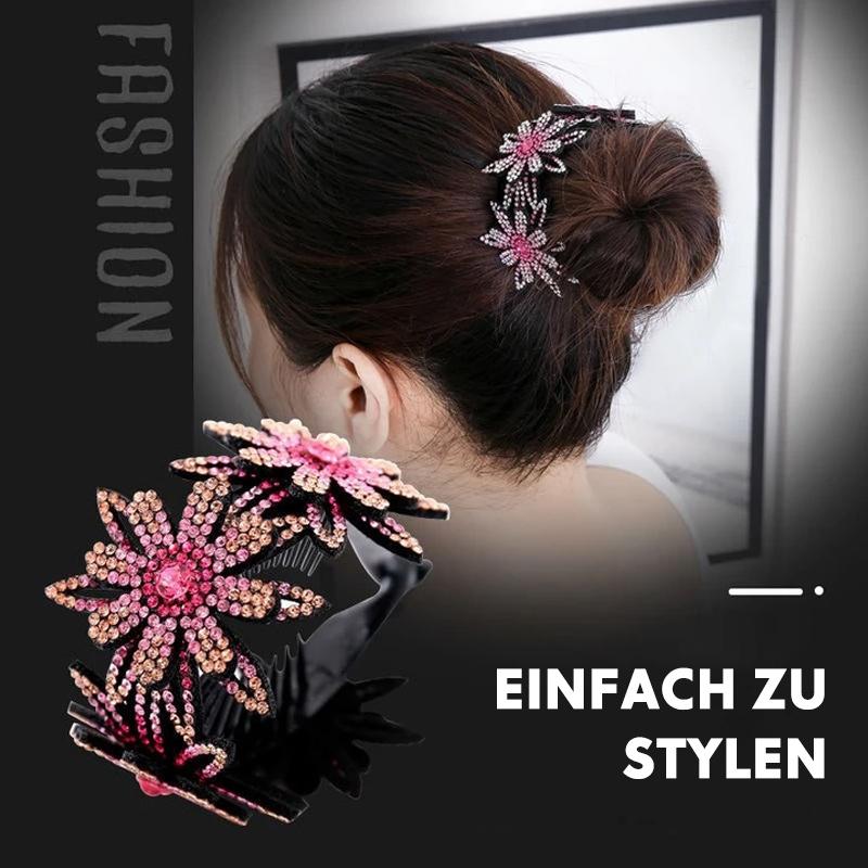 Blaudonau- Strass Haar Krallenhalter