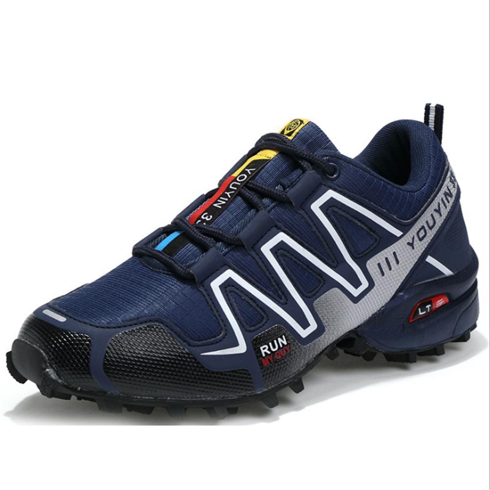 Blaudonau- Herren Outdoor Traillaufschuhe für Wanderer blau