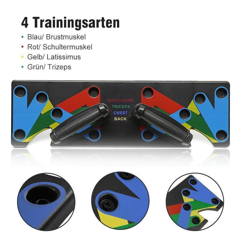 Blaudonau- 9-in-1 Push-Up-Board Gymnastik Übung Liegestütze