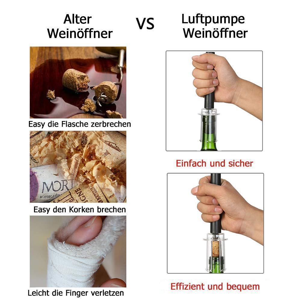 Blaudonau- Wein Luftdruck Pumpe Öffner