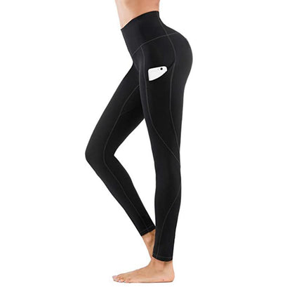 Blaudonau- Leggings mit hoher Taille Schwarz