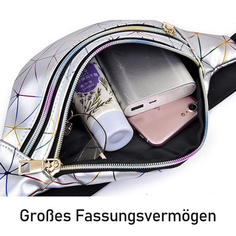 Blaudonau- Geometrische Rhombus Laser wasserdichte Brusttasche