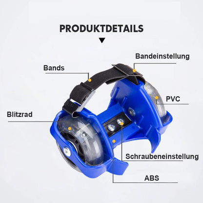 Blaudonau- Fersenroller mit LED Beleuchtung, 1 Paar