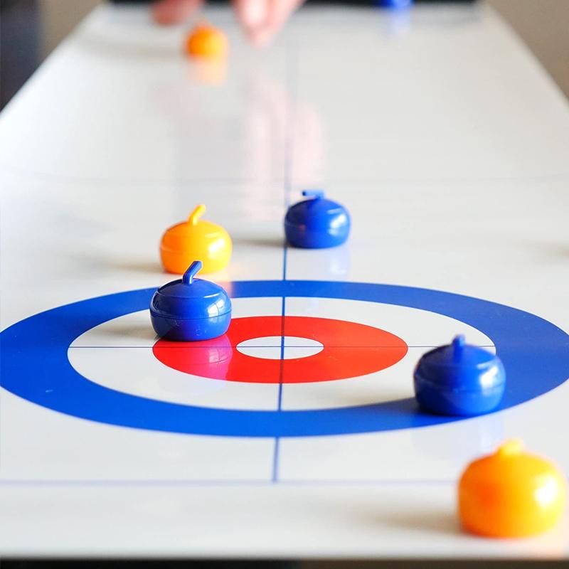 Blaudonau- Mini-Tisch-Curling-Bälle