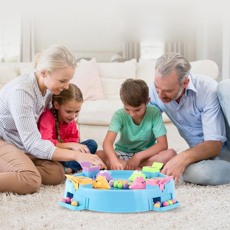 Blaudonau- Familien Spielzeug- Frosch essen Erbsen