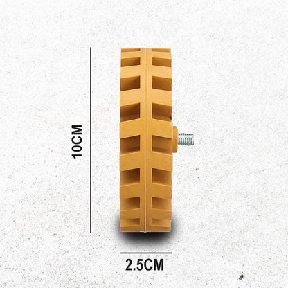 Blaudonau- 4 Zoll Radiergummi Rad, Abziehbildern Entfernung Werkzeug