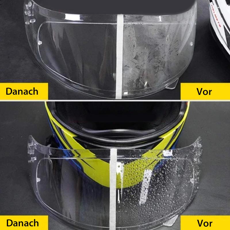 Blaudonau- Anti Regen- und Nebelbeschlag-Helmfolie