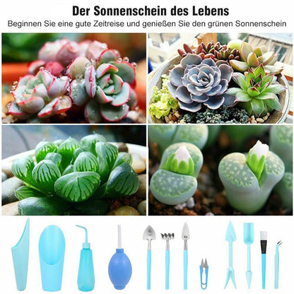 Blaudonau- 12 Stück Mini Garden Handwerkzeuge Set