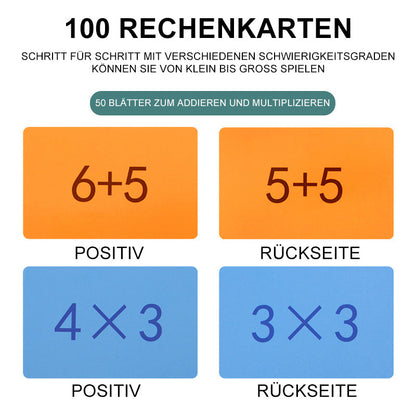 Blaudonau- 2-in-1 Magnetisches Multiplikations- und Additionslernspielzeug für Kinder