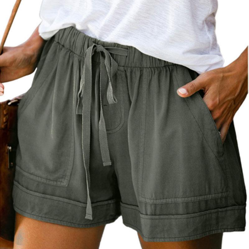 Blaudonau- Lässige Shorts für Frauen grün 2xl