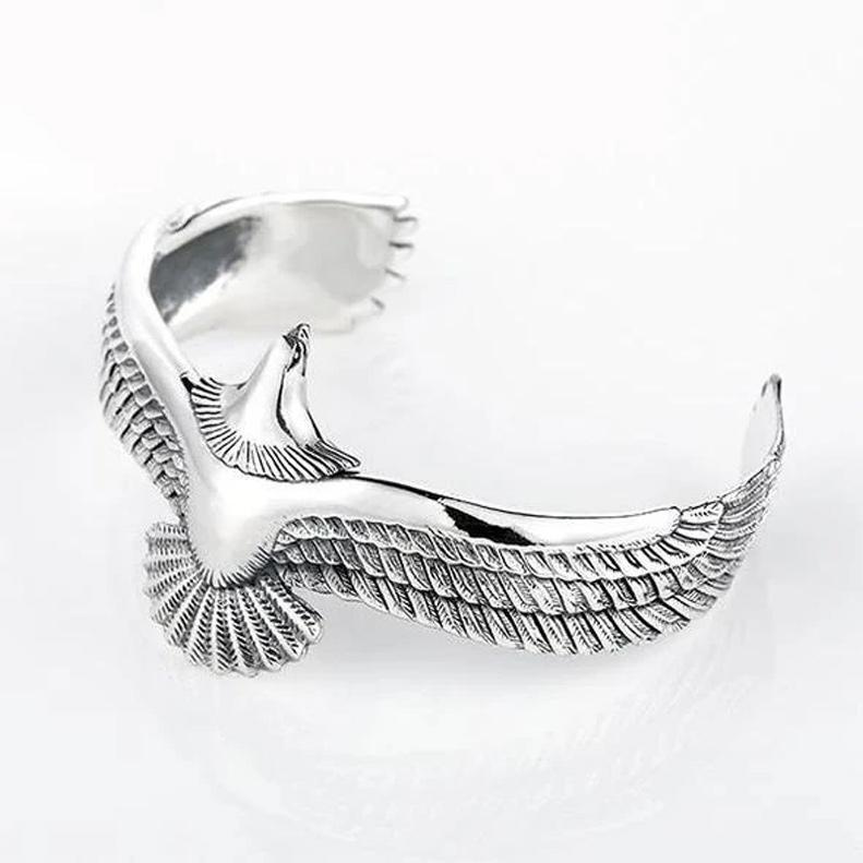 Blaudonau- Silber Adler Manschette Armband Silber