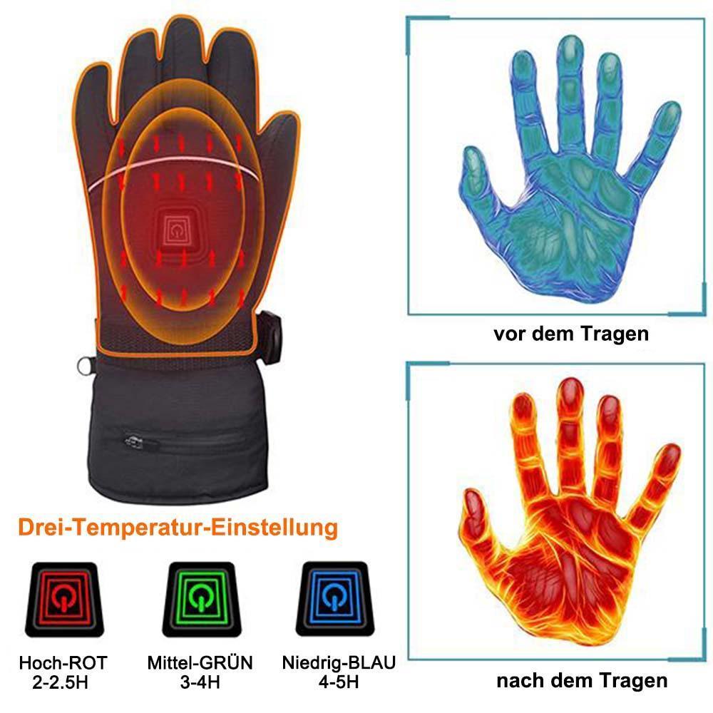 Blaudonau- Neues Upgrade für elektrisch beheizte Handschuhe (bestes Geschenk in diesem Winter)