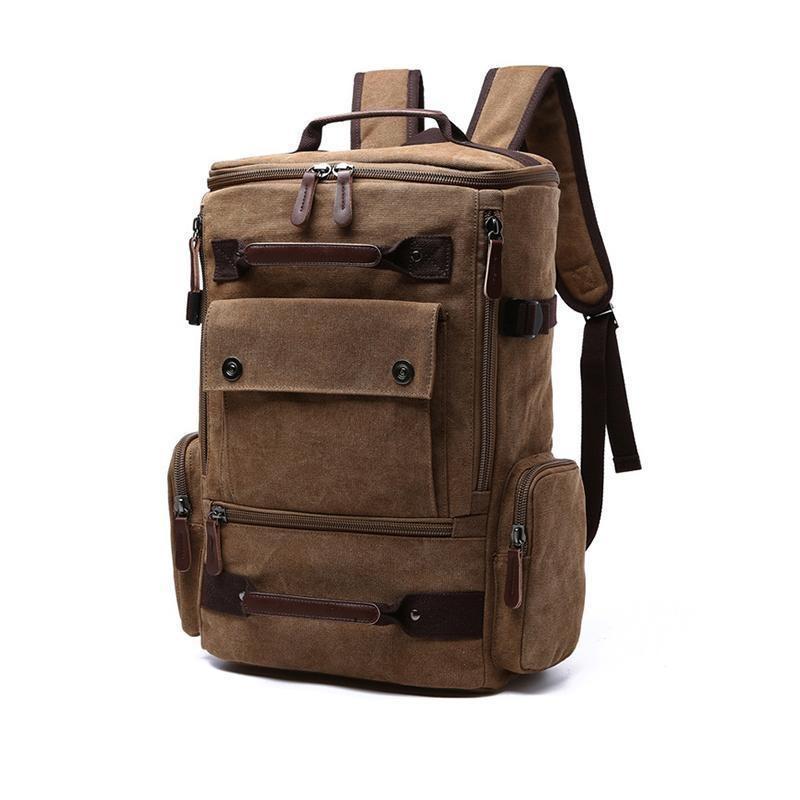 Blaudonau- Man Modische Tasche, Rucksack Kaffee