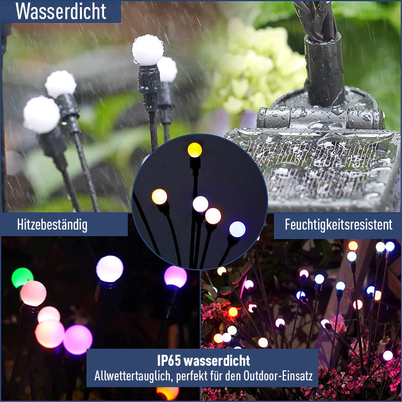 Blaudonau- Solar Garten LED Glühwürmchen Steckleuchte