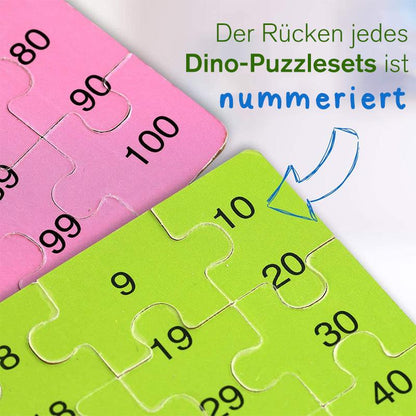 Blaudonau- Dinosaurier Ei Holz Puzzle