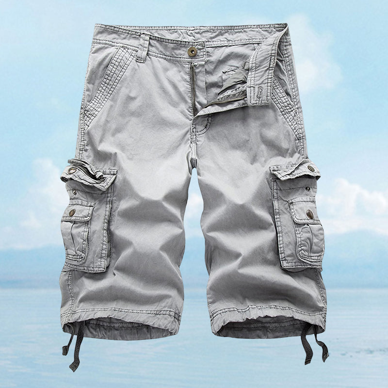 Blaudonau- Stilvolle, strapazierfähige Cargo-Shorts mit 8 Taschen für Herren