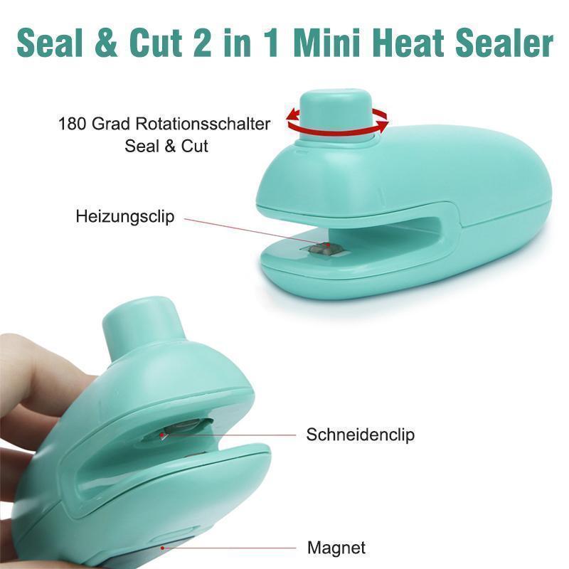 Blaudonau- Tragbarer 2 in 1 Mini Heat Sealer