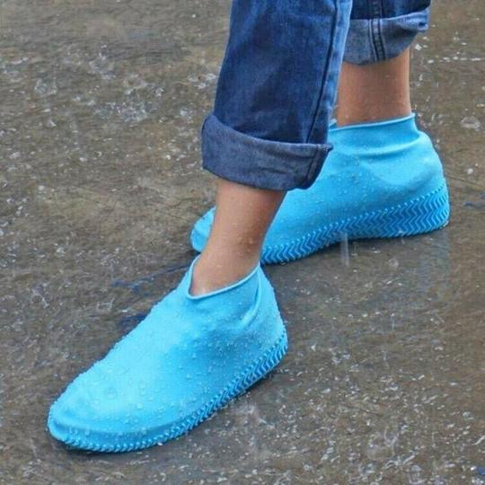 Blaudonau- Unisex Wasserdichte Silikon Überschuhe, ein Paar