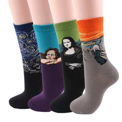 Blaudonau- Klassische Kunst Socken, Unisex