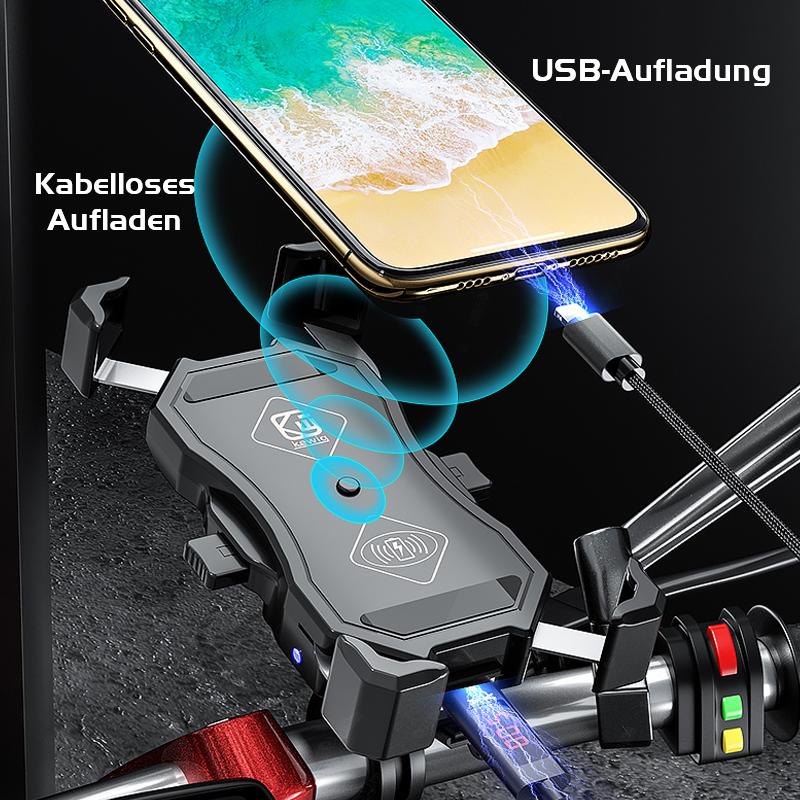 Blaudonau- Wireless-Ladegerät in Motorrad