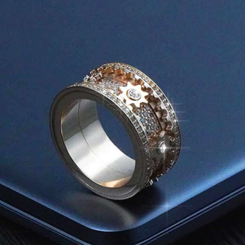 Blaudonau- Drehbarer Diamant-Ring