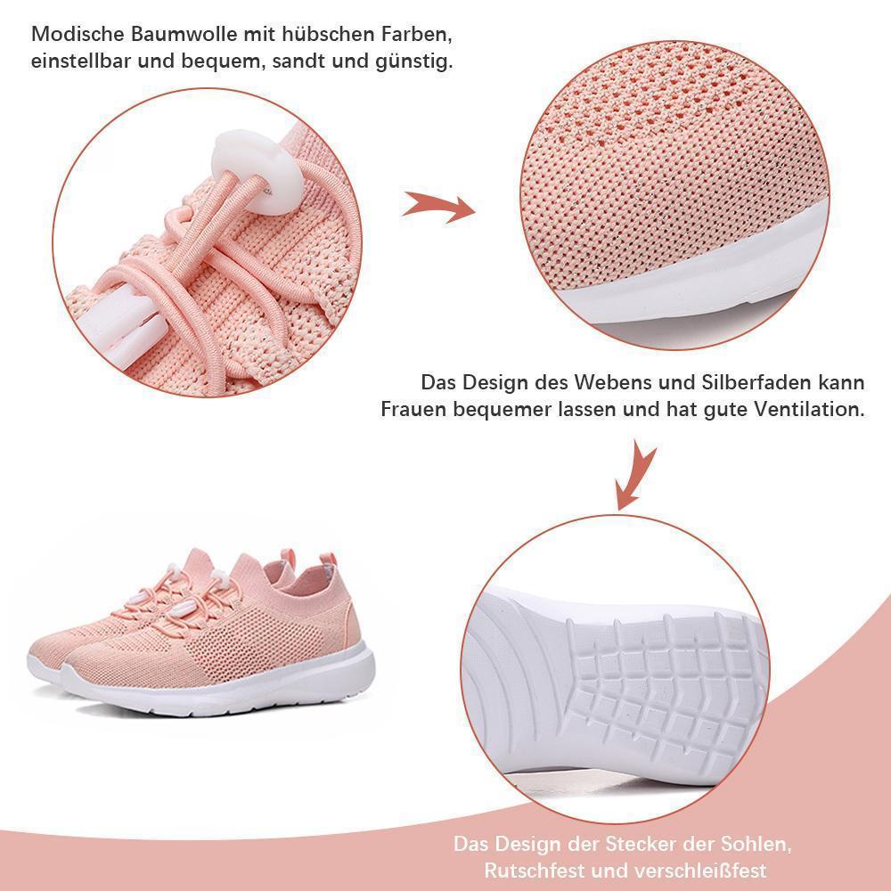 Blaudonau- Bequeme modische Turnschuhe für die Damen Rosa