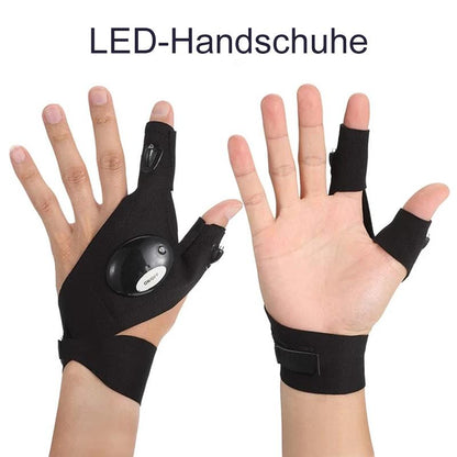 Blaudonau- LED-Handschuhe mit wasserdichter Beleuchtung