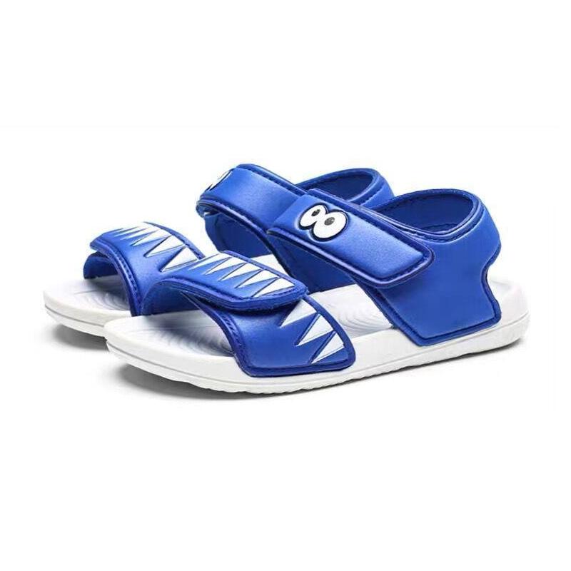 Blaudonau- Kinder-leuchtend-Strandschuhe Cartoon-Blau