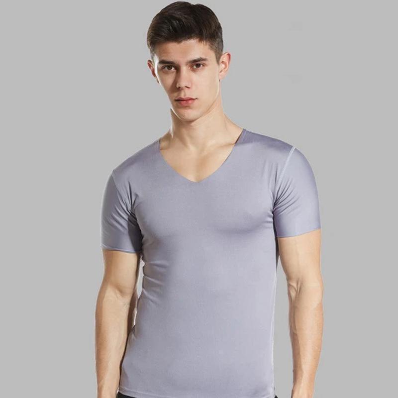 Blaudonau- Ice Silk Schnelltrocknendes T-Shirt grau