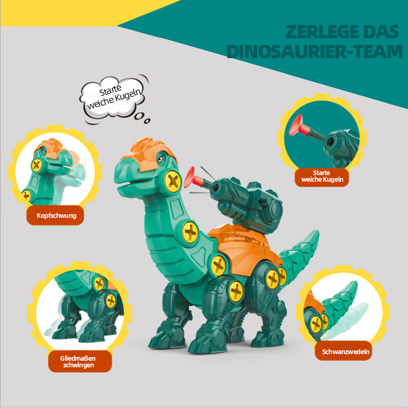 Blaudonau- DIY Dinosaurier Spielzeug Bausatz Brachiosaurus