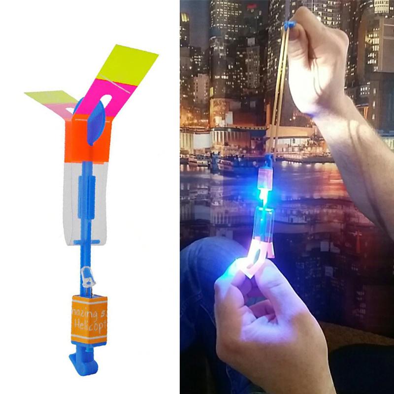 Blaudonau- Erstaunliche Rocket Slingshot LED Hubschrauber