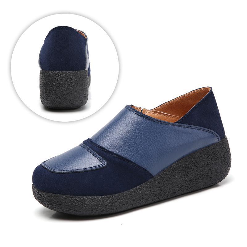 Blaudonau- Damen Neue Bequeme Leder Schuhe