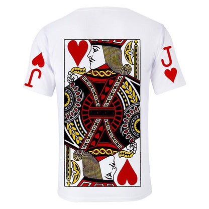 Blaudonau- Sommer 3D Poker lose T-Shirt