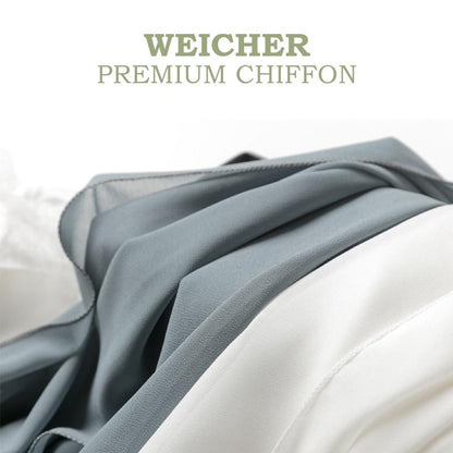 Blaudonau- Chiffon Eisseide Hose mit weitem Bein