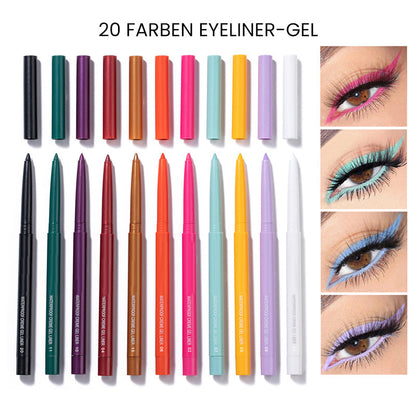 Blaudonau- 20 Stück Farbiges Eyeliner-Stift-Set