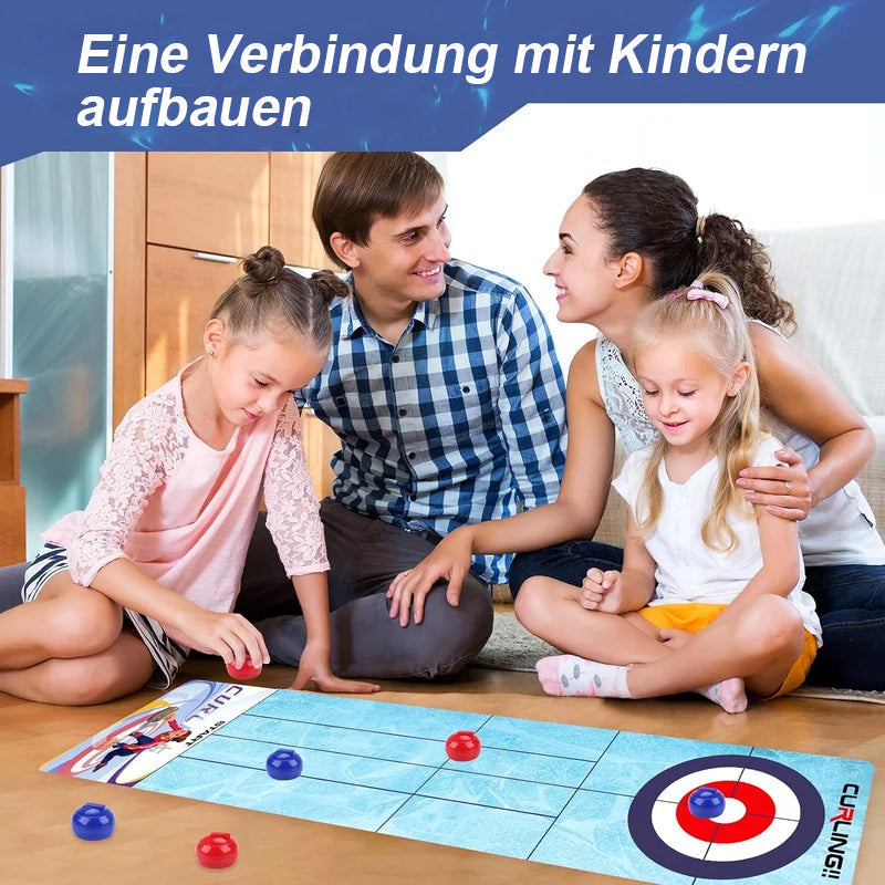 Blaudonau- Brettspiel Curling Spielset