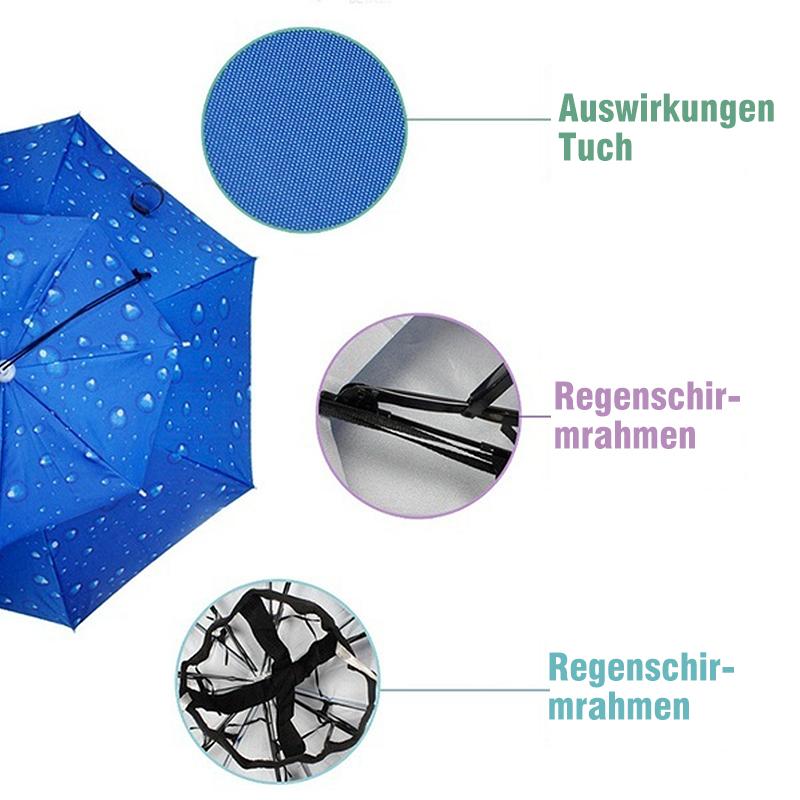 Blaudonau- Regenschirmhut für das Fischen und Gartenarbeit