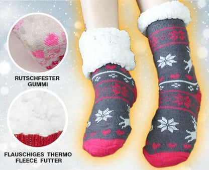 Blaudonau- Thermo Fleece Super Weiche Slipper Socken