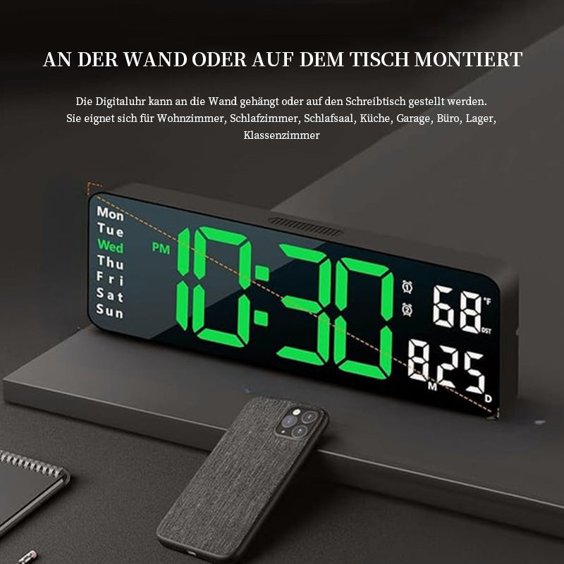 Blaudonau- Upgraded Digital Wall Clock Large Display